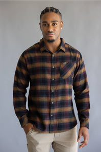 Quiksilver Breakwater Check Flannel Shirt for Men in Anthracite