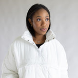 Quilted Pullover for Women in White