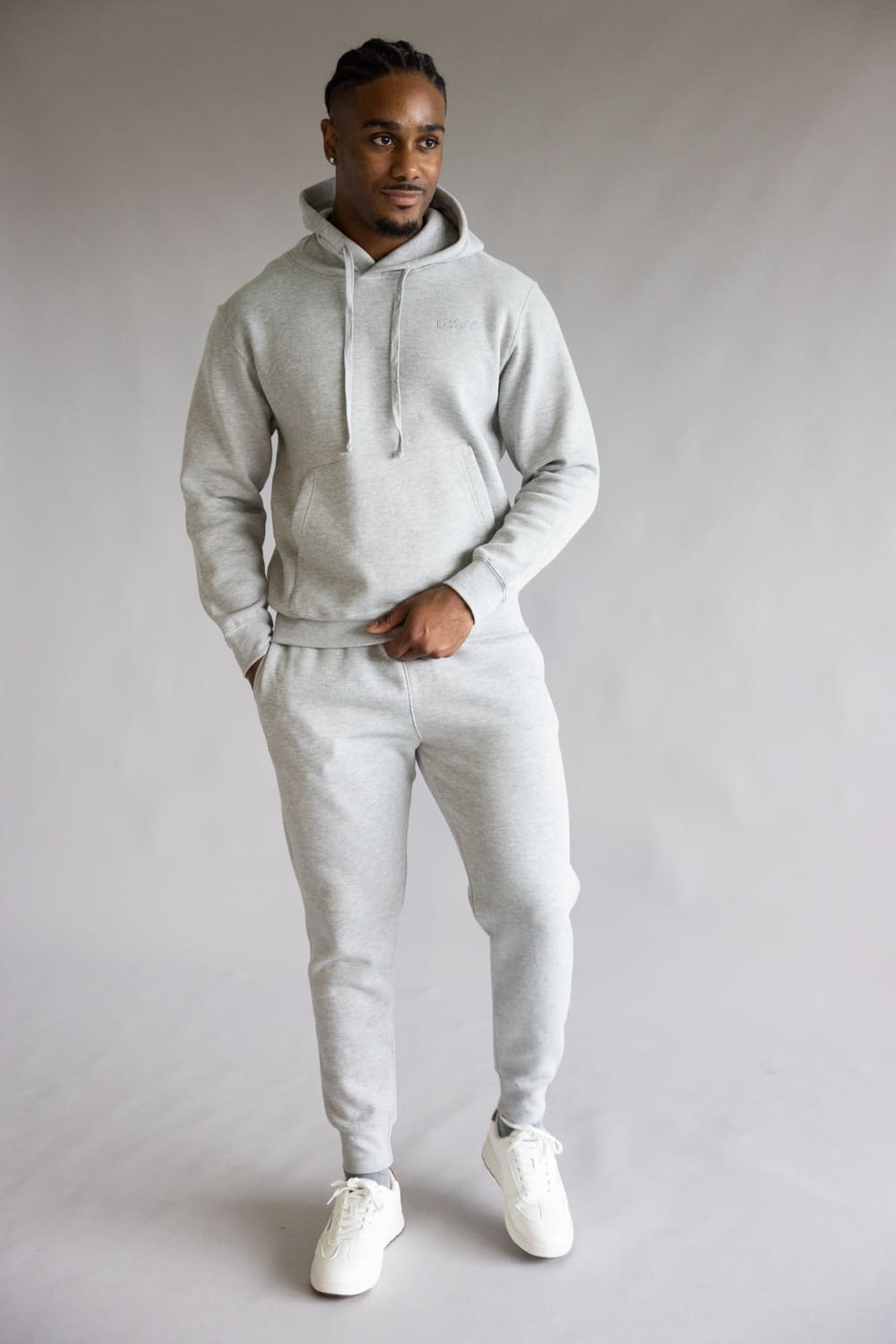 1897 Active City Hoodie for Men in Heather Grey | MJ925-CITY
