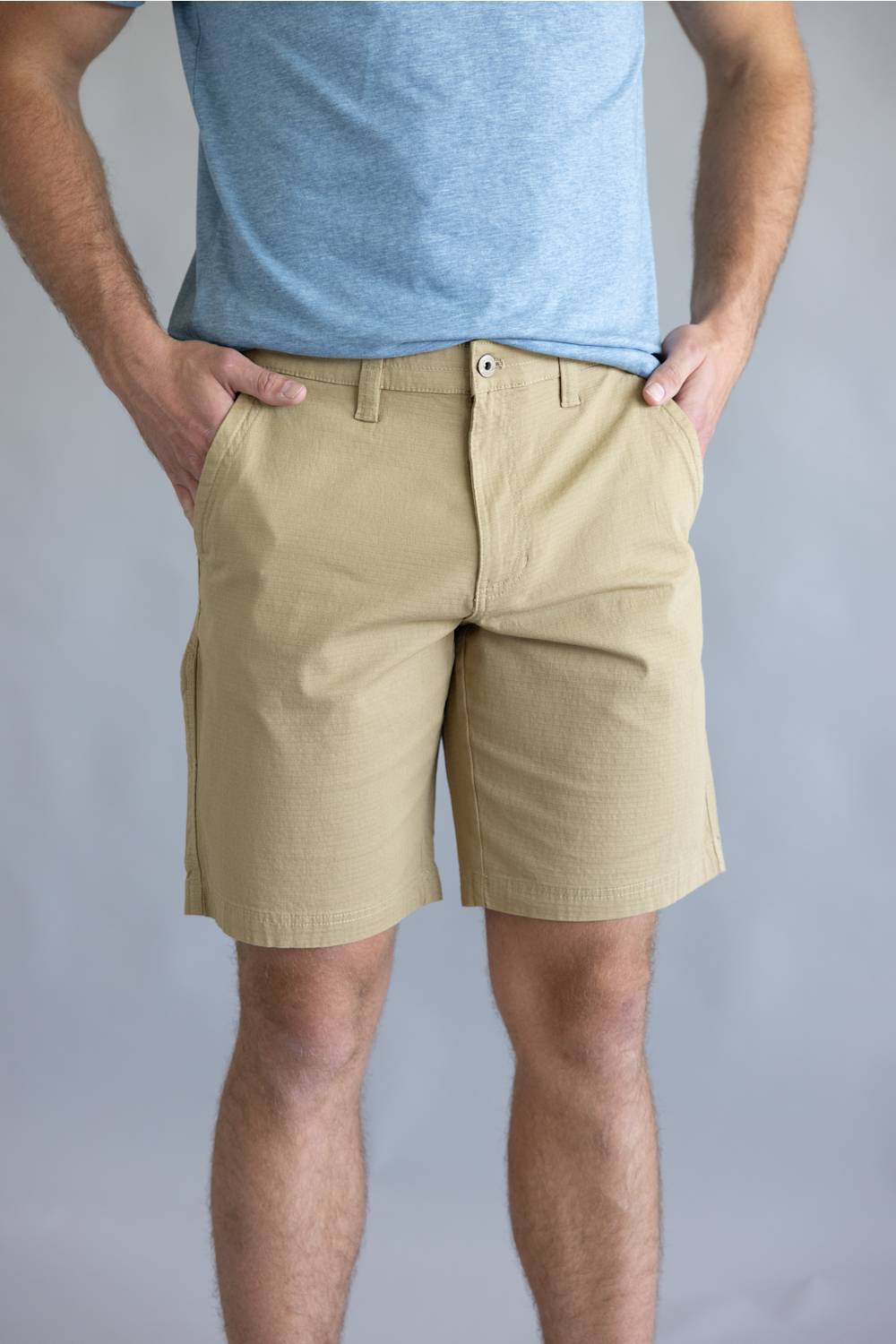 Weatherproof Vintage Ripstop Shorts for Men in Khaki 