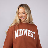 1897 Active Midwest Sweatshirt for Women in Rust