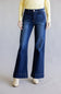 Risen High Rise Tummy Control Wide Leg Jeans for Women