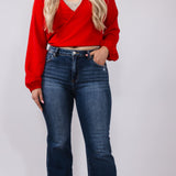 Risen Jeans High Rise Bootcut Jeans for Women
