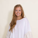 Ruffle Sleeve Cover Up Top for Women in Beige
