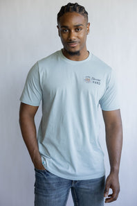 Sendero Provisions Shootin Hand T-Shirt for Men in Sky Blue