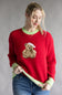 Simply Southern Harper Teddy Sweater for Women in Red