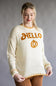 Simply Southern Hello Pumpkin Sweater for Women in Ivory 