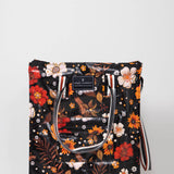 Simply Southern Rolling Tote Bag in Black Floral