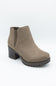 Soda Thumb Lug Booties for Women in Deep Taupe