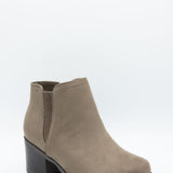 Soda Thumb Lug Booties for Women in Deep Taupe