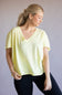  Free People We The Free Nina Tee for Women in Lemon Water 