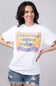 Sardisnap Oversized T-Shirt for Women in White