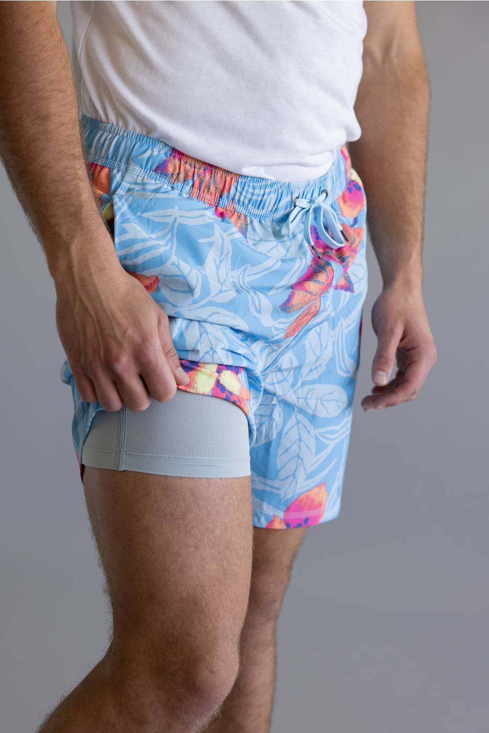 Saxx 2n1 Oh Buoy Swim Shorts for Men in Orchid Blue | SXSW04L-NOA
