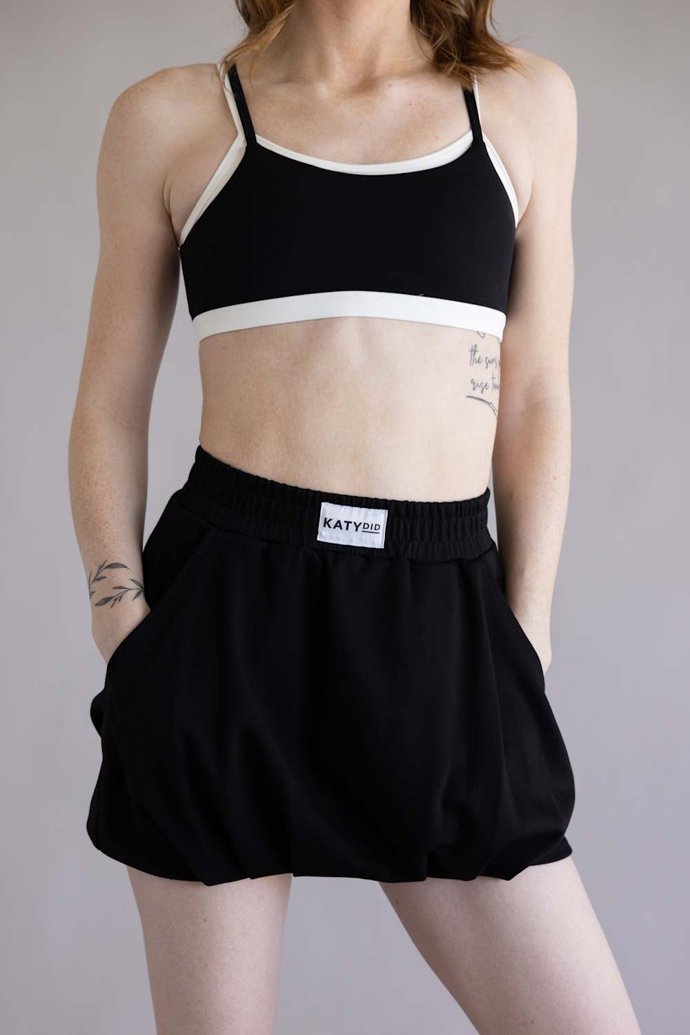 Scuba Bubble Skirt for Women in Black | KDC-SKT-250-BLK
