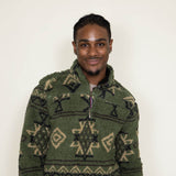 Sherpa 1/4 Zip for Men in Olive