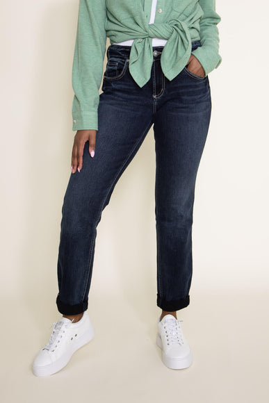 Silver Jeans Mid-Rise Slim Leg Boyfriend Jeans for Women