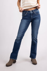 Silver Jeans Suki Mid Rise Slim Bootcut Jeans For Women