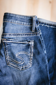 Silver Jeans Suki Slim Bootcut Mid Rise Jeans for Women