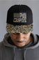 Simply Southern Camo Flag Snapback Hat for Men in Black