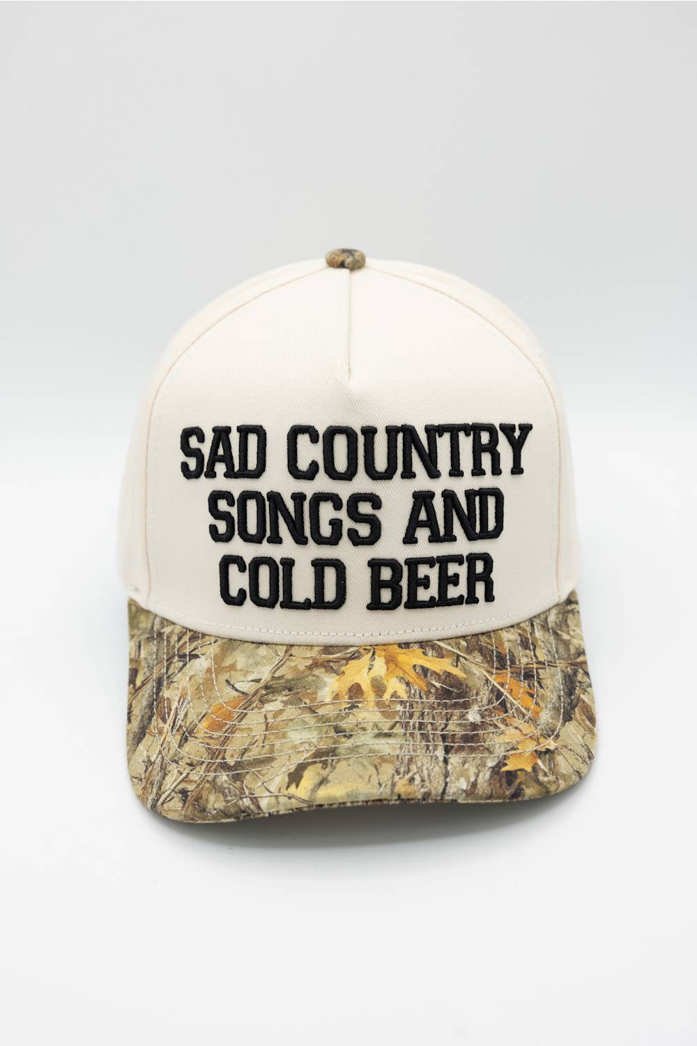 Simply Southern Country & Beer Snapback Hat for Men in Ivory