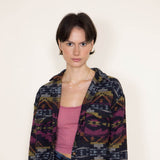 Simply Southern Womens Cropped Patterned Shacket for Women in Multi 