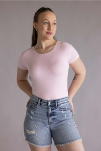 Simply Southern Double Layer T shirt Pink