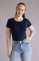 Simply Southern Double Layer T Shirt Navy