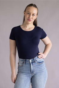 Simply Southern Double Layer T Shirt Navy