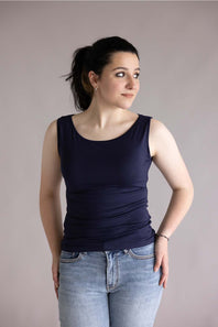 Simply Southern Double layer tank navy
