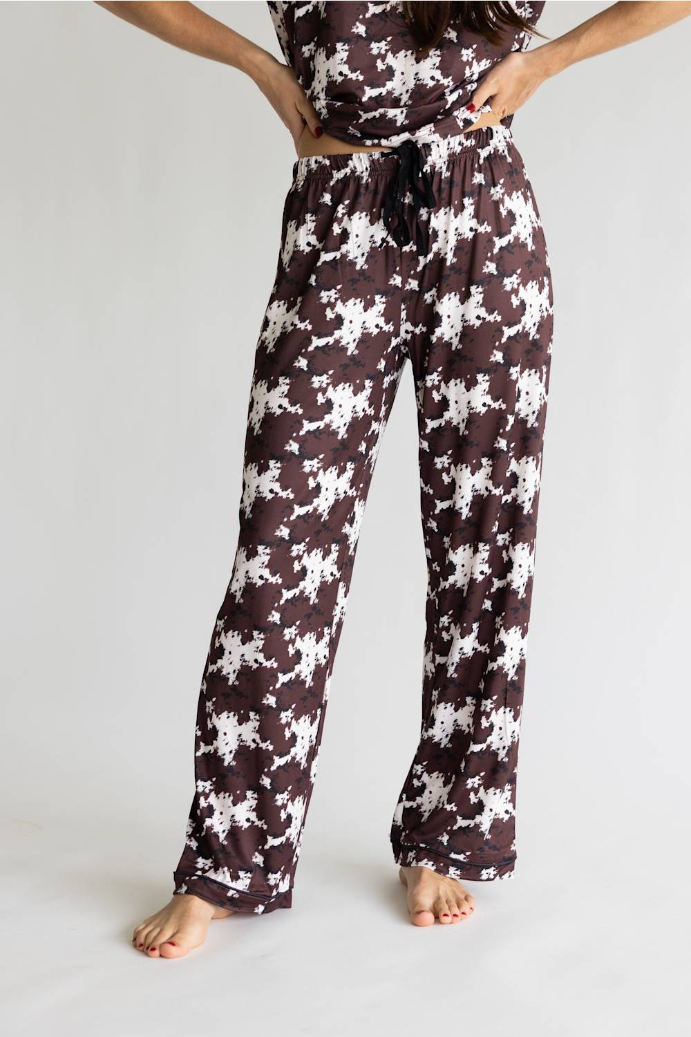 Simply Southern Everyday Simply Soft Pajama Pants for Women in Cow Print
