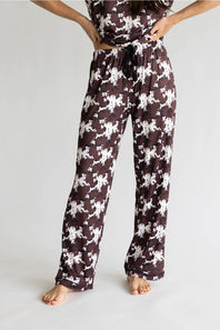 Simply Southern Everyday Simply Soft Pajama Pants for Women in Cow Print