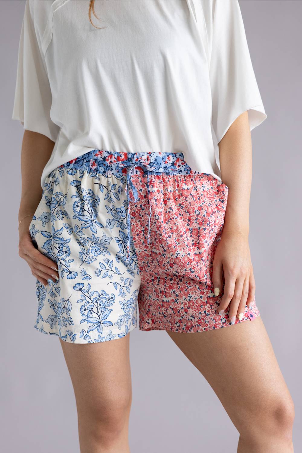 Simply Southern Floral Americana Shorts for Women in Multi