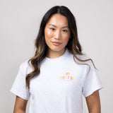 Simply Southern Happy Everything T-Shirt for Women in Ash Gray