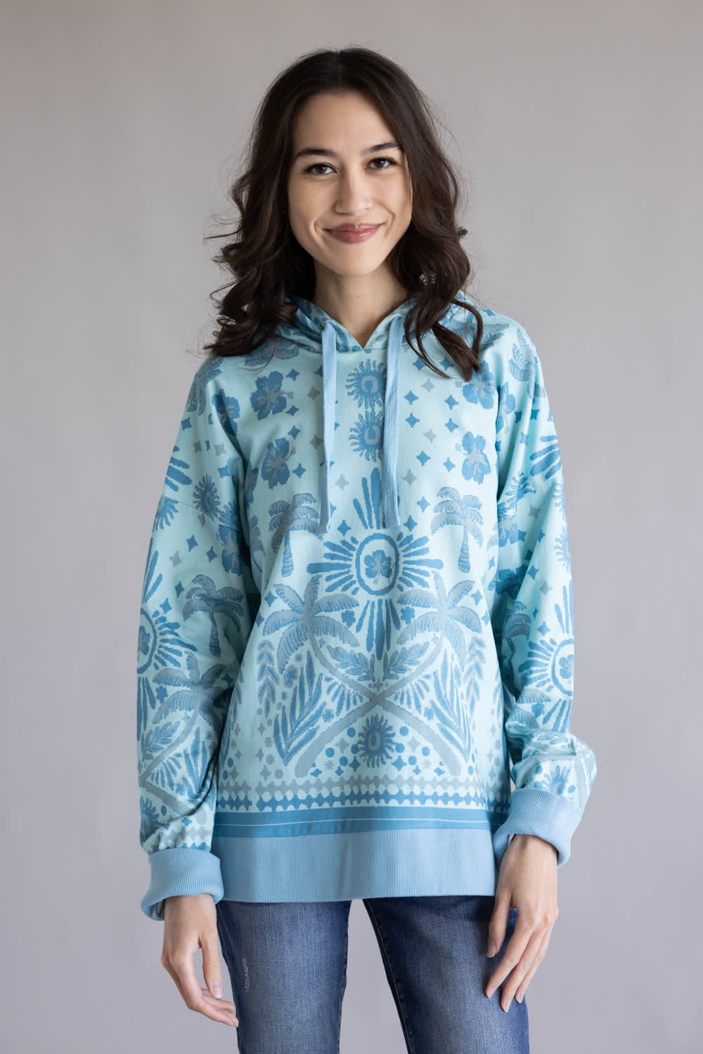 Simply Southern Island Hoodie for Women in Blue