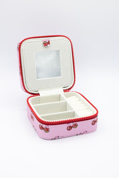 Simply Southern Jewelry Box Case in Pink Cherry | 0225-BAG-JWLCASE-CHRY