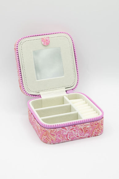 Simply Southern Jewelry Box Case in Pink Paisley