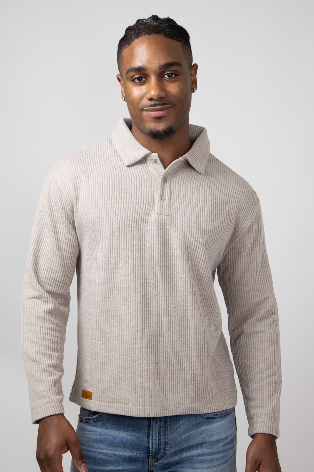 Polo button up mens sales