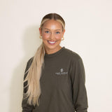 Simply Southern Long Sleeve Not In The Mood T-Shirt for Women in Green