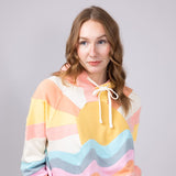 Womens Simply Southern Patched Sun Hoodie for Women in Multi
