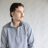 Simply Southern ¼ Zip Neck for Men in Grey | 0225-MN-QTRZIP-GRAY