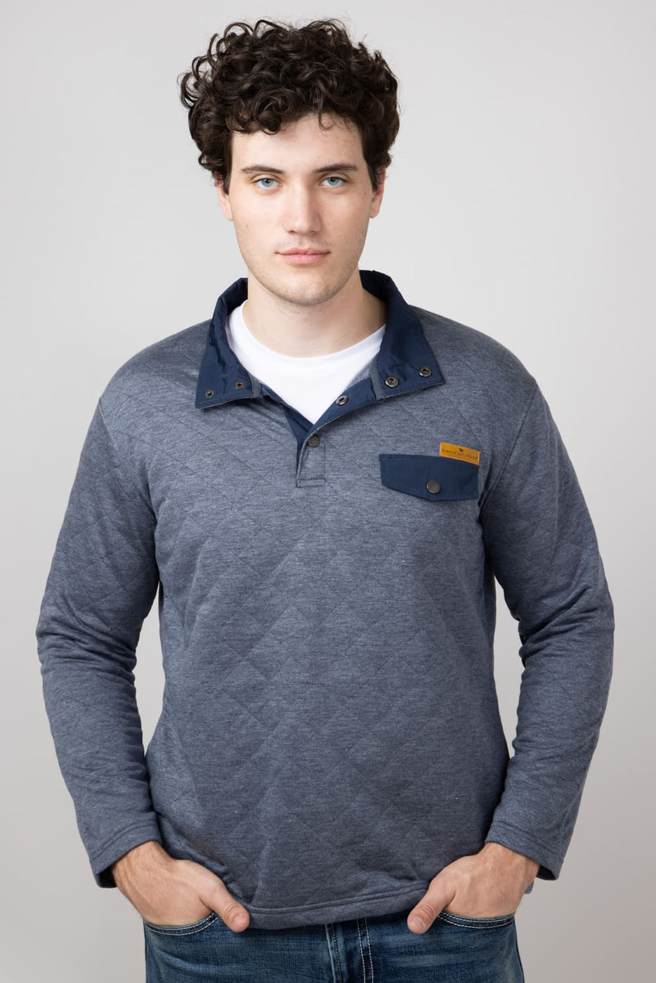【GENERAL IDEA】Wool Blend Pintuck Pullover 3色 ZeniaGZ Pullover in ultra light grey mélange color
