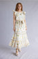 Simply Southern Cabana Tiered Dress for Women in Cream