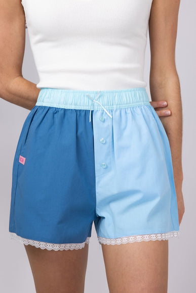 Womens Simply Southern Serena Boxer Shorts for Women in Blue