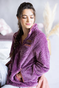 Womens Simply Southern Simply Soft Jacket for Women in Tulipwood Pink