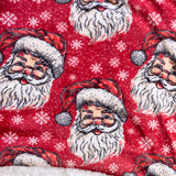 Simply Southern Simply Soft Santa Throw Blanket in Red