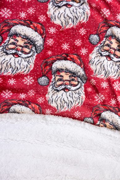 Simply Southern Simply Soft Santa Throw Blanket in Red