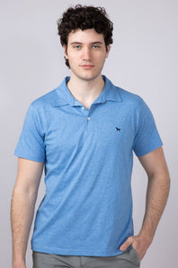 Men's Simply Southern Solid Polo for Men in Blue