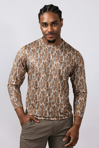 Simply Southern Mens Sport Shirt for Men in Brown Camo