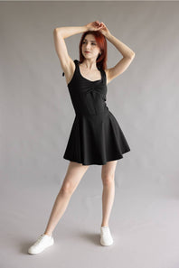 Simply Southern Sports Tie Dress for Women in Black