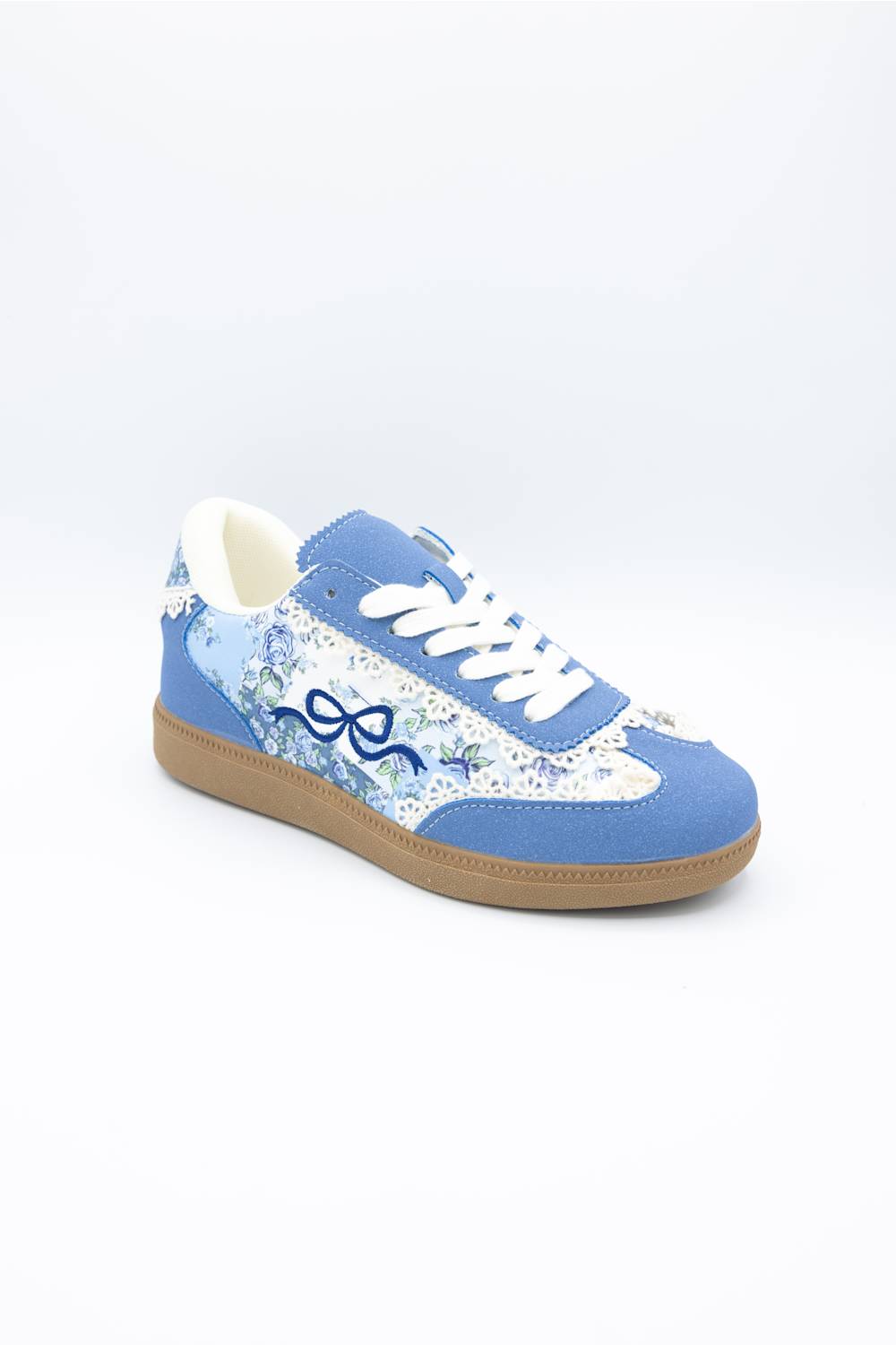 Simply Southern Summer Sneakers for Women in Blue Bow